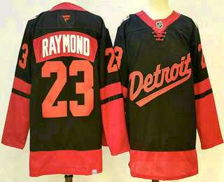 Mens Detroit Red Wings #23 Lucas Raymond Black 2025 Stadium Series Stitched Jersey->detroit red wings->NHL Jersey